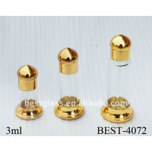 3ml goldene Metallparfümflasche